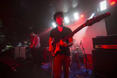 Rock and roll live group at the nightclub