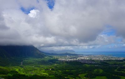 Scenic view of landscape against sky