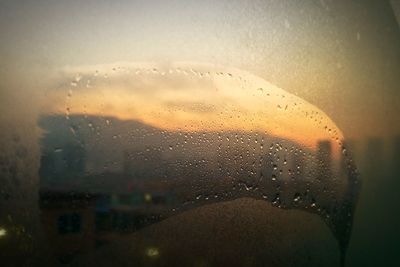 Raindrops on glass window