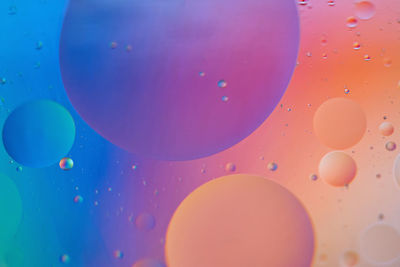 Full frame shot of bubbles in water