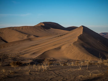 Sand dunes in the gobi dessert, china