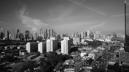 City skyline against sky