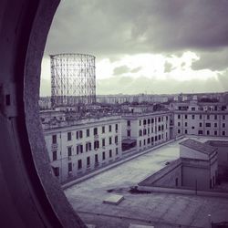 Built structure against cloudy sky