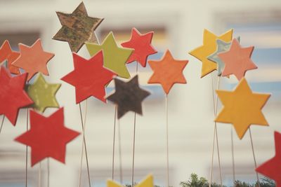 Close-up of christmas decorations