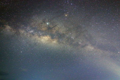 Low angle view of stars in sky