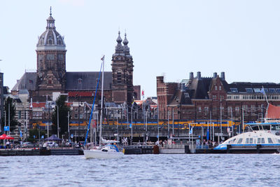 Boats in sea
