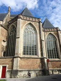 Low angle view of historic building against sky