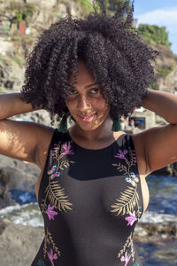 Portrait of a smiling young woman