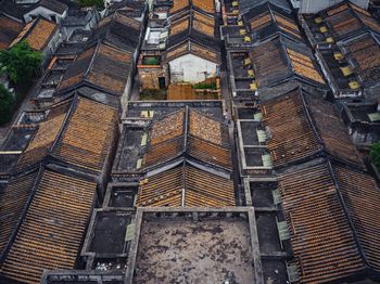 Low angle view of roof of building