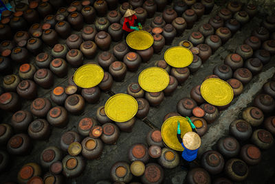 Full frame shot of coins