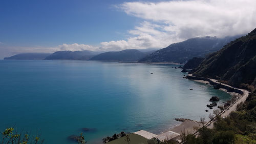 Panoramic view of sea against sky