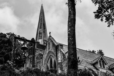 Low angle view of buildings against sky