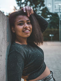 Portrait of a smiling young woman