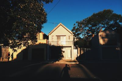 View of built structure against clear sky