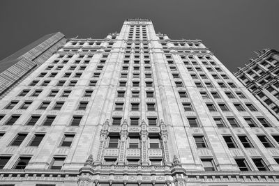 Low angle view of modern building against sky