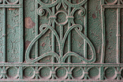 Full frame shot of ornate gate
