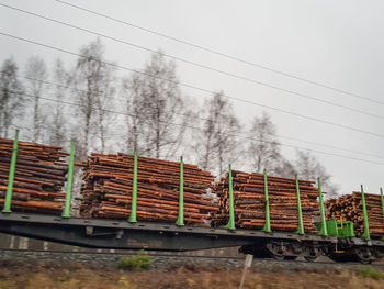 Railroad tracks against sky