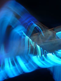 Blurred motion of light painting