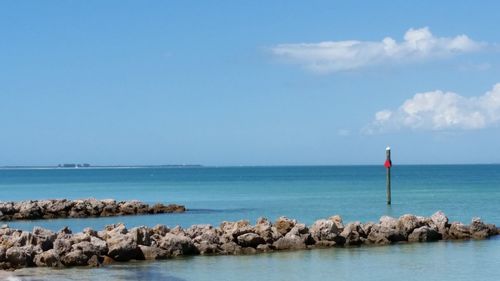 Scenic view of sea against sky