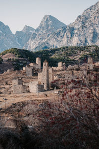 Buildings in a valley