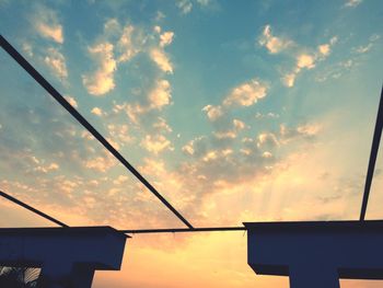 Low angle view of cloudy sky