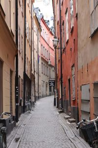 Street amidst buildings in town