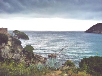 Scenic view of sea against sky