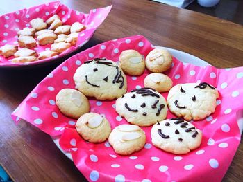Close-up of sweet food on table