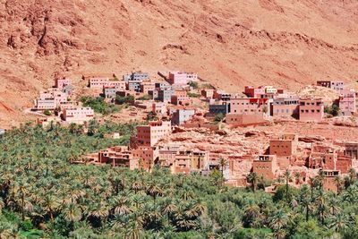 High angle view of townscape