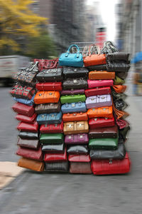 Close-up of multi colored objects