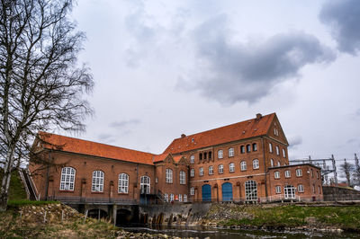 The old electric power plant tangeværket at tange lake