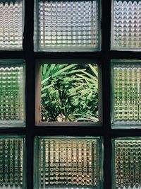 Full frame shot of glass window