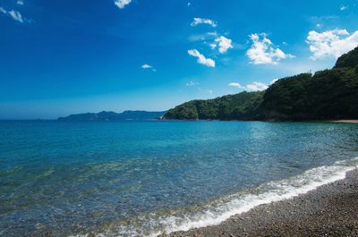 Scenic view of sea against sky