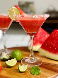 Close-up of drink on table