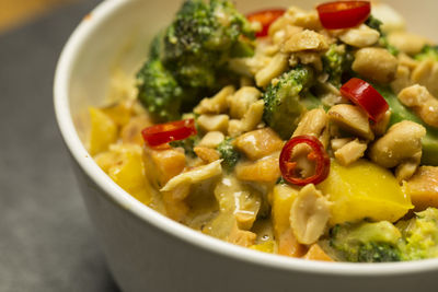 Close-up of salad in bowl