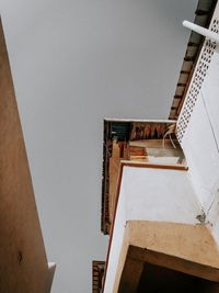 Low angle view of building against clear sky