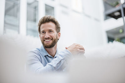 Portrait of smiling businessman