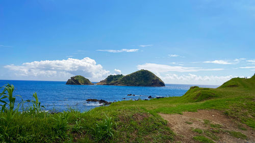 Scenic view of sea against sky