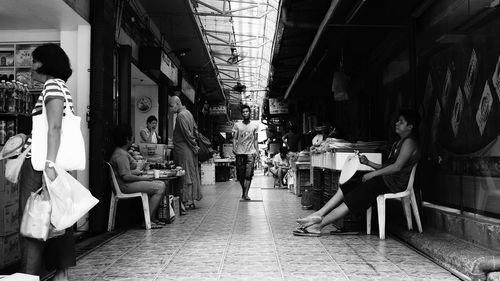 Market stall in city