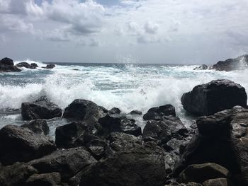 Scenic view of sea against sky