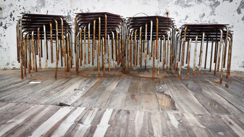 Metal metallic structure