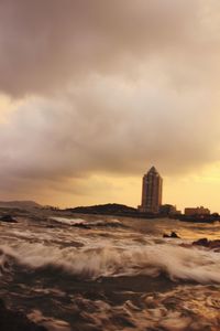 Dramatic sky over sea