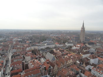 Aerial view of buildings in city