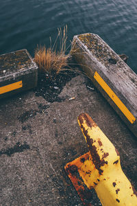 High angle view of water