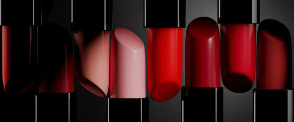 Full frame shot of lipsticks
