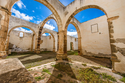 Low angle view of historical building