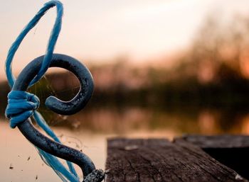 Close-up of rusty chain