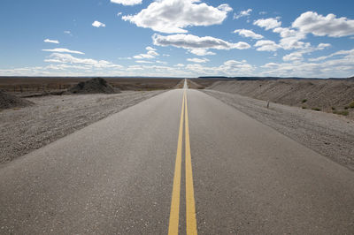 Road passing through a desert