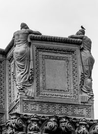 Low angle view of statue