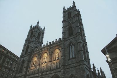 Low angle view of church against sky